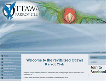 Tablet Screenshot of ottawaparrotclub.org
